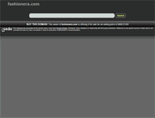Tablet Screenshot of fashionera.com